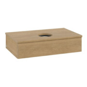 V&B Meuble sous lavabo avec structure de façade Antao 80x19x50cm, WBP couleur chêne miel-4