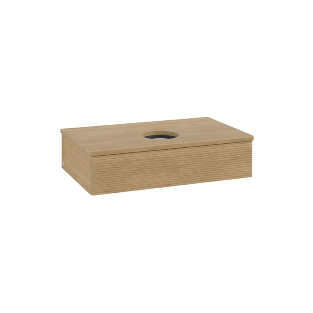 V&B Meuble sous lavabo avec structure de façade Antao 80x19x50cm, WBP couleur chêne miel