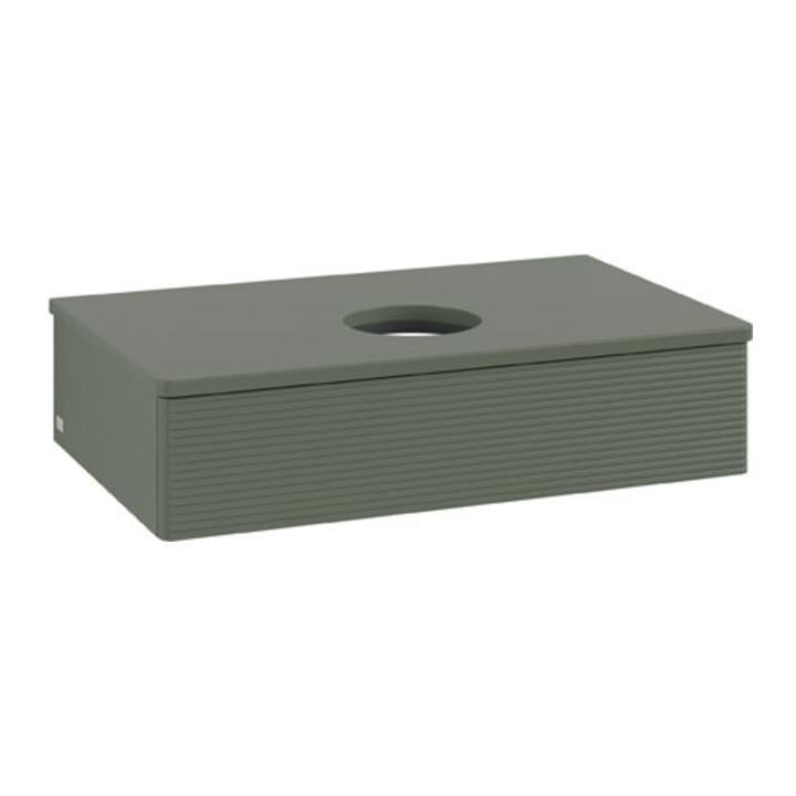 V&B Meuble sous lavabo avec structure de façade Antao 80x19x50cm, WBP Lac, lea gre. m Lac