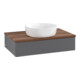 V&B Meuble sous-lavabo avec structure de façade Antao 80x19x50cm, WBP w. wal, Anthrac. m Lac-1
