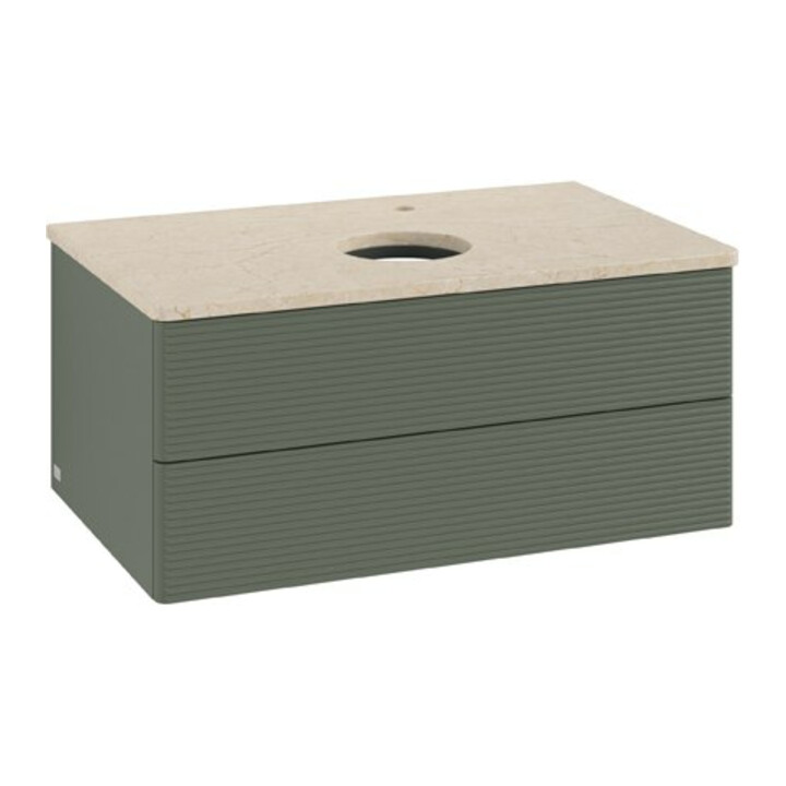 V&B Meuble sous lavabo avec structure de façade Antao 80x36x50 cm, HL, WBP botti., le g. m Lac