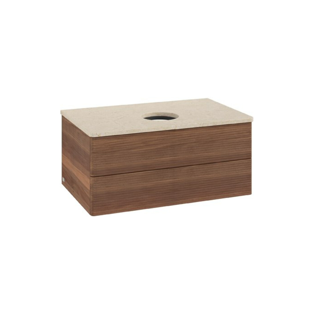 V&B Meuble sous-lavabo avec structure de façade Antao 80x36x50cm, couleur WBP botti, noyer