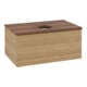V&B Meuble sous lavabo avec structure de façade Antao 80x36x50cm, couleur WBP chêne miel-1