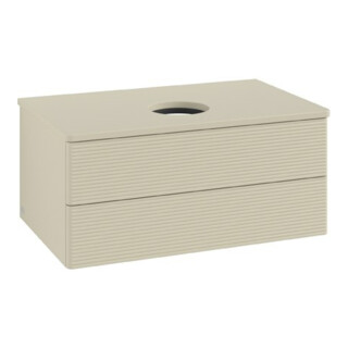 V&B Meuble sous lavabo avec structure de façade Antao 80x36x50cm, couleur WBP Lac, si Gr m Lac