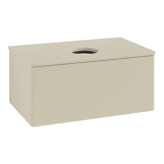V&B Meuble sous-lavabo avec structure de façade Antao 80x36x50cm, couleur WBP Lac, si Gr m Lac