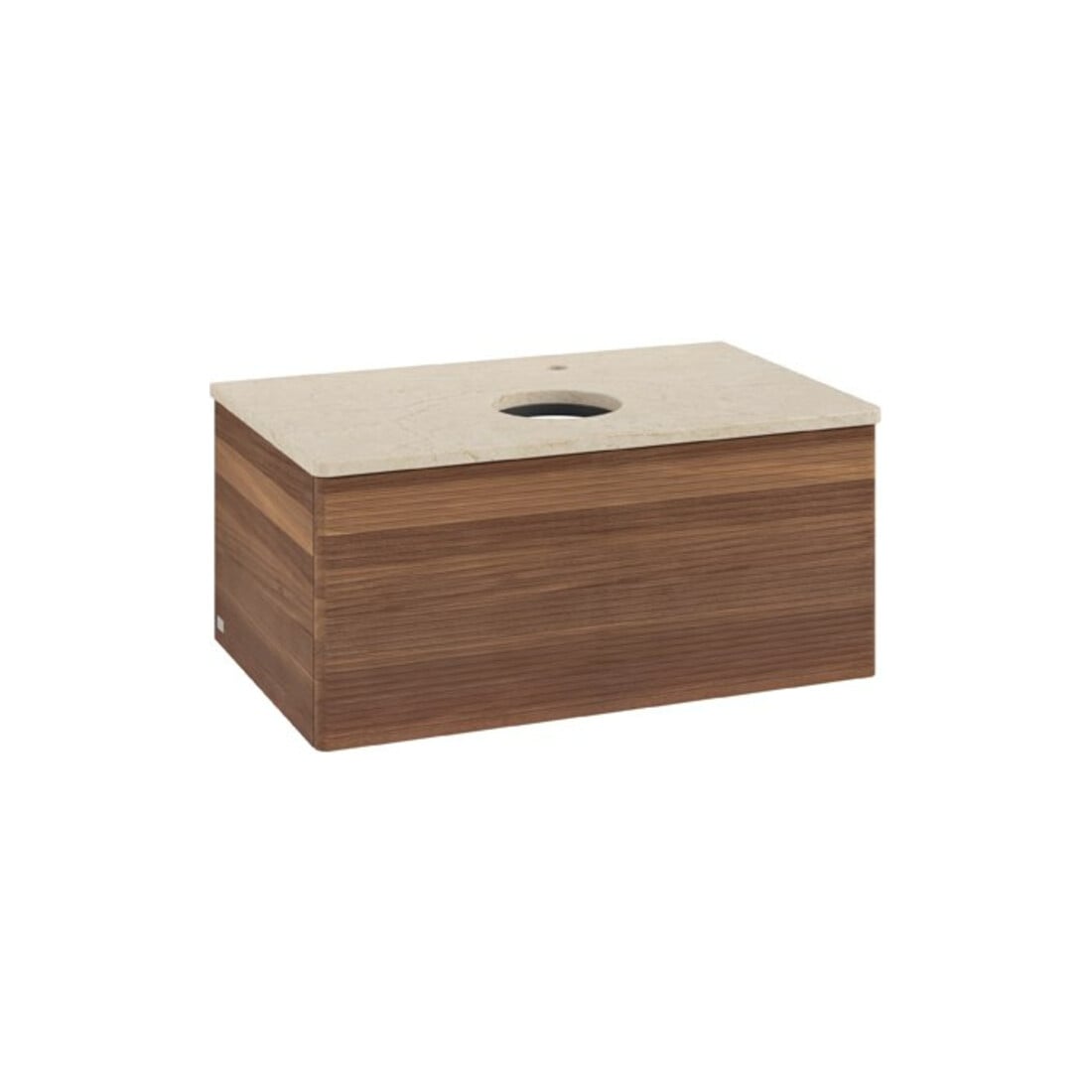 V&B Meuble sous lavabo avec structure de façade Antao 80x36x50cm, HL, couleur WBP botti., blanc wal