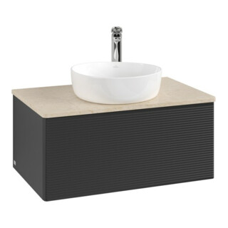 V&B Meuble sous-lavabo avec structure de façade Antao 80x36x50cm, HL, WBP botti., bleu m Lac