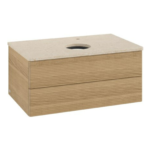 V&B Meuble sous lavabo avec structure de façade Antao 80x36x50cm, HL, WBP botti., hon. Oa