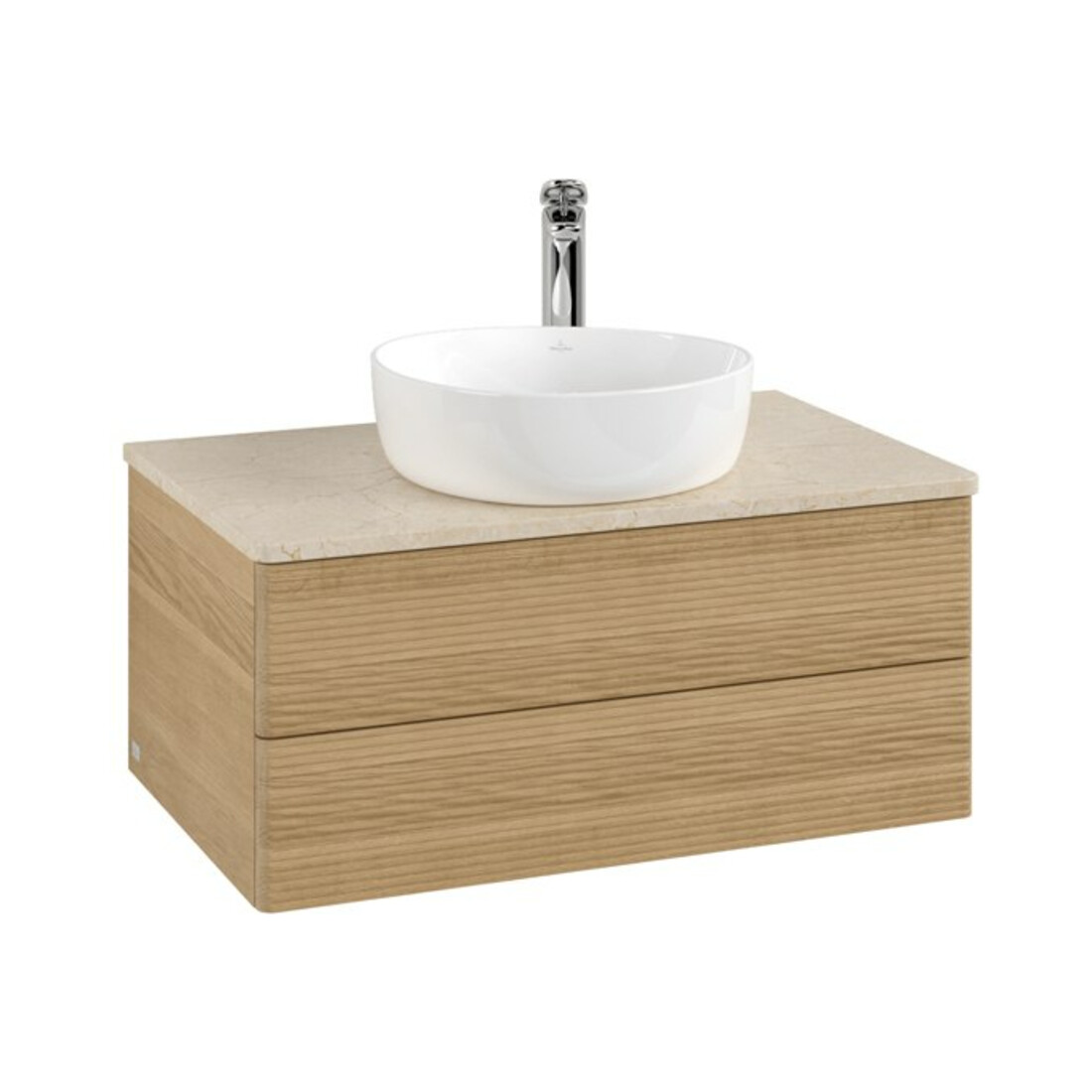 V&B Meuble sous lavabo avec structure de façade Antao 80x36x50cm, HL, WBP botti., hon. Oa