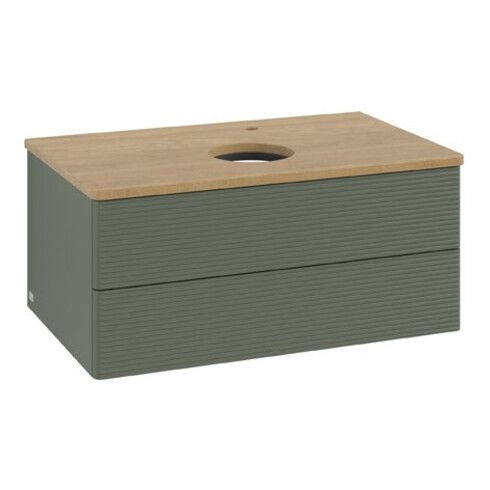 V&B Meuble sous lavabo avec structure de façade Antao 80x36x50cm, HL, WBP hon. Oa, le g. m Lac