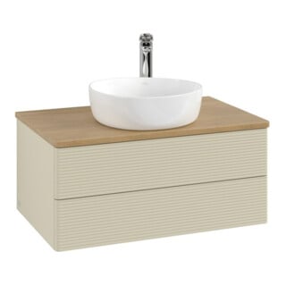 V&B Meuble sous-lavabo avec structure de façade Antao 80x36x50cm, HL, WBP hon. Oa, si Gr m Lac