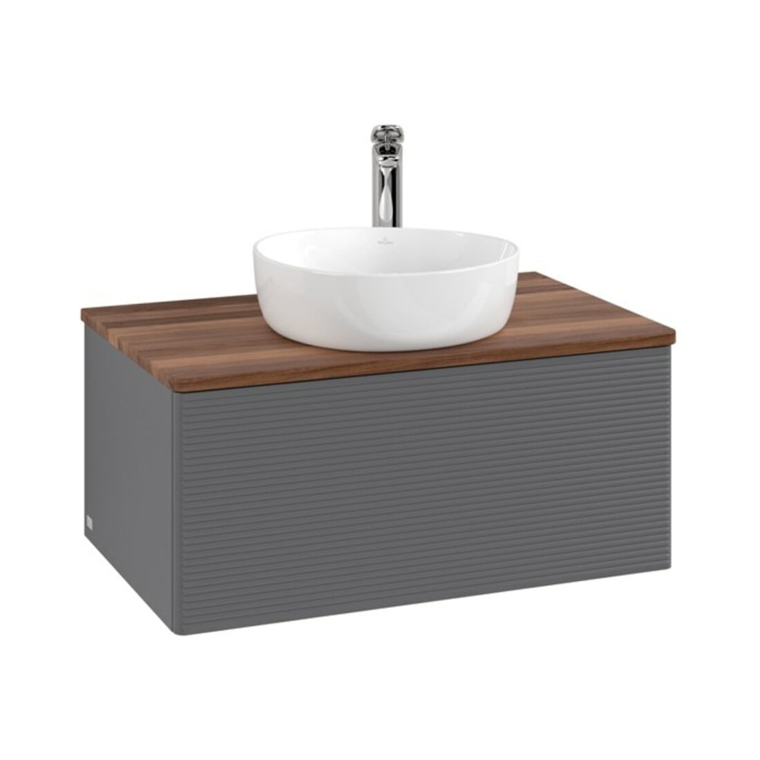 V&B Meuble sous lavabo avec structure de façade Antao 80x36x50cm, HL, WBP w wa, Anthrac. m Lac