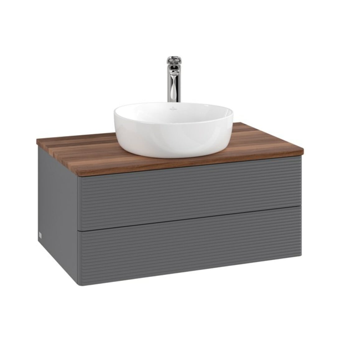 V&B Meuble sous lavabo avec structure de façade Antao 80x36x50cm, HL, WBP w wa, Anthrac. m Lac