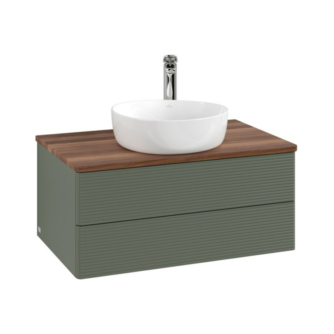 V&B Meuble sous lavabo avec structure de façade Antao 80x36x50cm, HL, WBP w wa, lea gre. m Lac