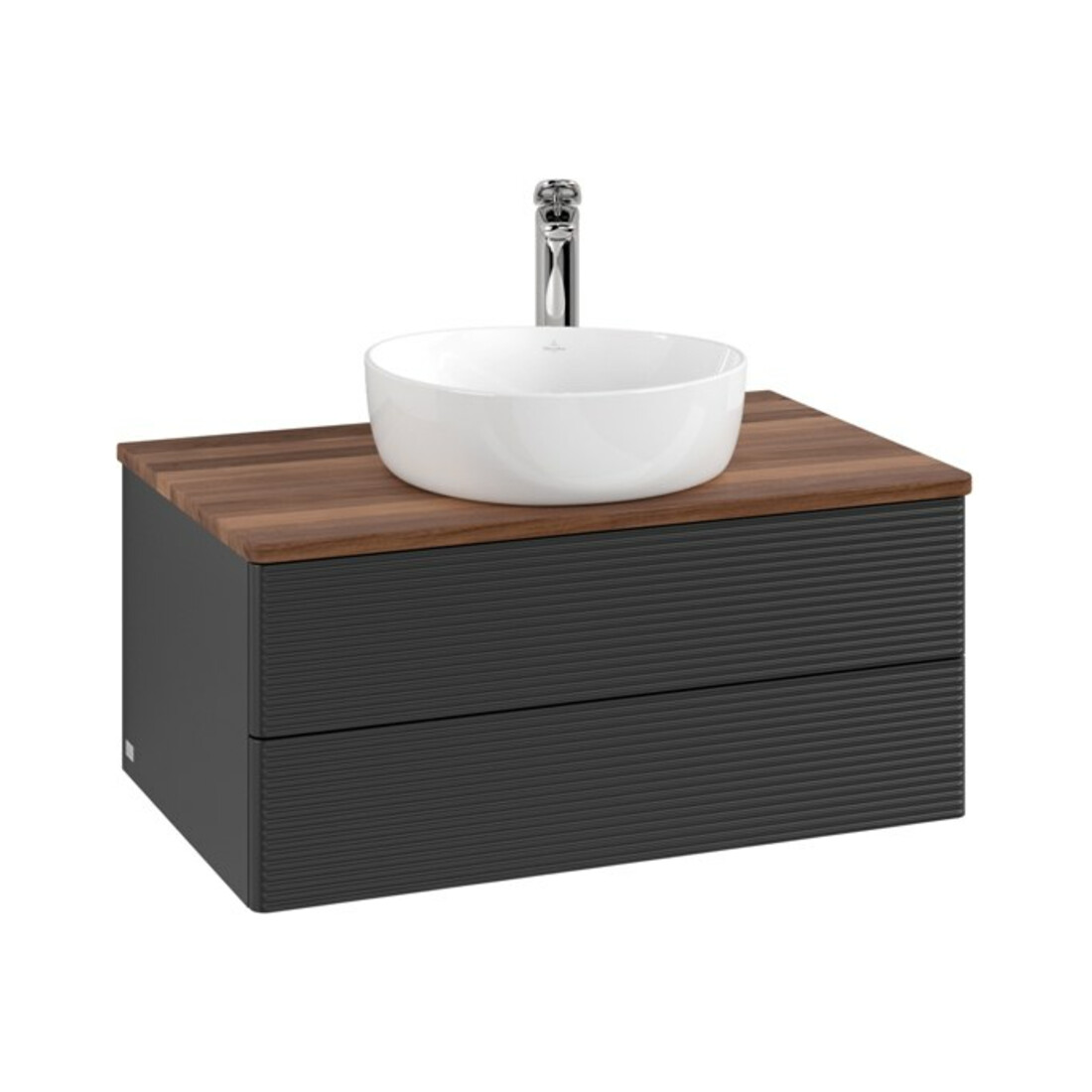 V&B Meuble sous-lavabo avec structure de façade Antao 80x36x50cm, HL, WBP w. wal, bla m Lac