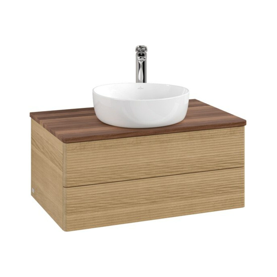 V&B Meuble sous lavabo avec structure de façade Antao 80x36x50cm, HL, WBP w. wal, hon. Oa