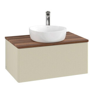 V&B Meuble sous-lavabo avec structure de façade Antao 80x36x50cm, HL, WBP w. wal, si Gr m Lac