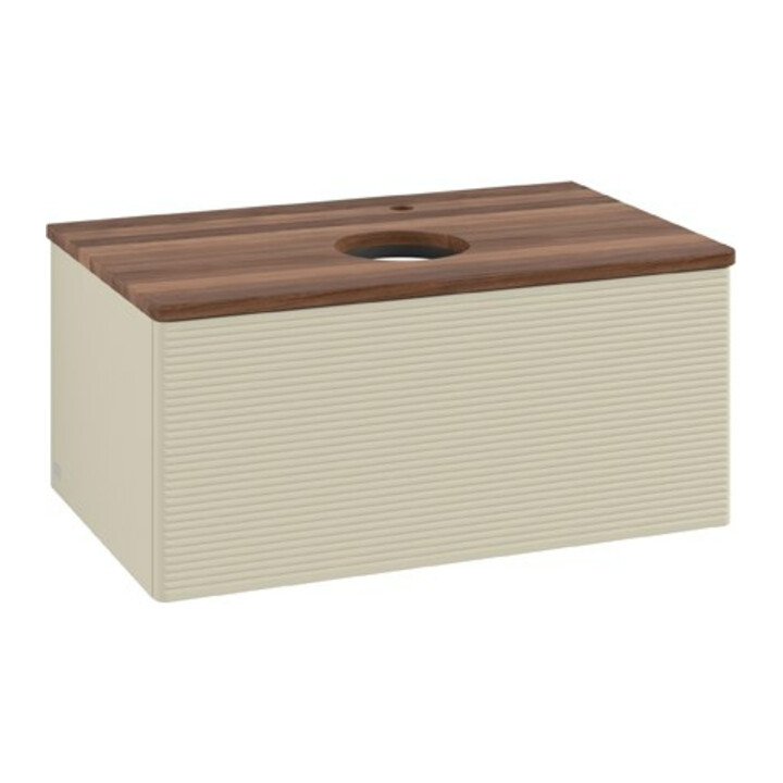 V&B Meuble sous-lavabo avec structure de façade Antao 80x36x50cm, HL, WBP w. wal, si Gr m Lac