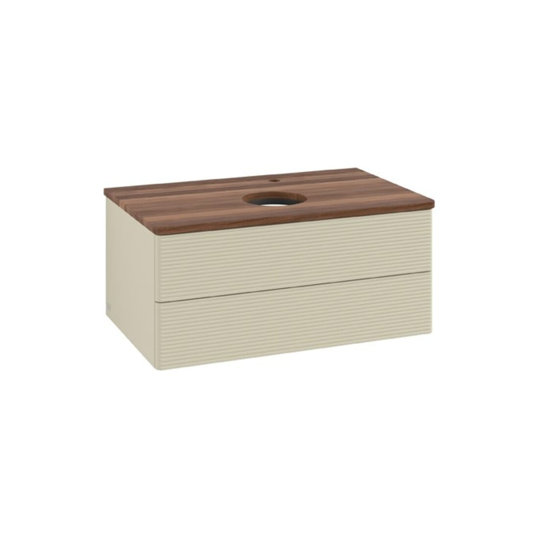 V&B Meuble sous-lavabo avec structure de façade Antao 80x36x50cm, HL, WBP w. wal, si Gr m Lac