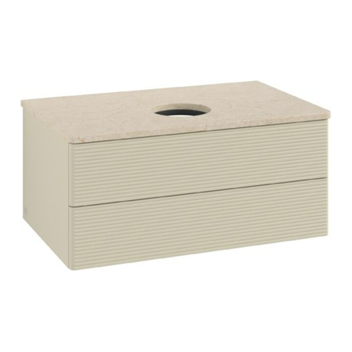 V&B Meuble sous-lavabo avec structure de façade Antao 80x36x50cm, WBP botti., si Gr m Lac