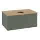 V&B Meuble sous lavabo avec structure de façade Antao 80x36x50cm, WBP chêne hon. Oa, laqué gris m-3