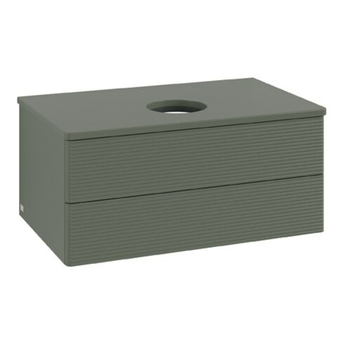 V&B Meuble sous-lavabo avec structure de façade Antao 80x36x50cm, WBP Lac, lea gre. m Lac