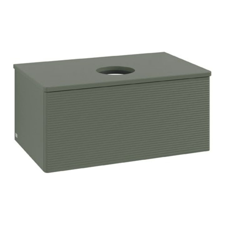 V&B Meuble sous lavabo avec structure de façade Antao 80x36x50cm, WBP Lac, lea gre. m Lac