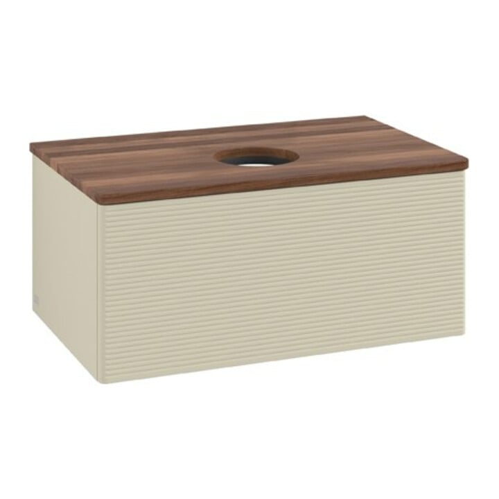 V&B Meuble sous lavabo avec structure de façade Antao 80x36x50cm, WBP w. wal, si Gr m Lac
