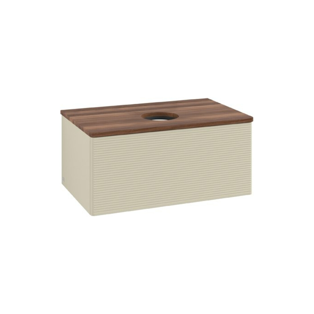 V&B Meuble sous lavabo avec structure de façade Antao 80x36x50cm, WBP w. wal, si Gr m Lac