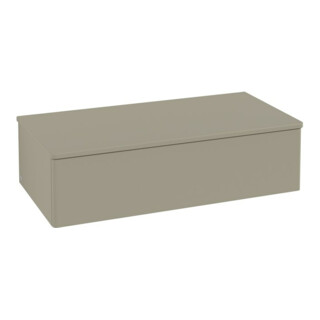 V&B Meuble sous lavabo avec structure de façade - éclairage Antao 100x26,8x50cm, WBP hon. Oa, md bl. m Lac