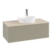 V&B Meuble sous lavabo avec structure de façade, éclairage Antao 100x36x50cm, HL, WBP botti., st Gr m Lac-1