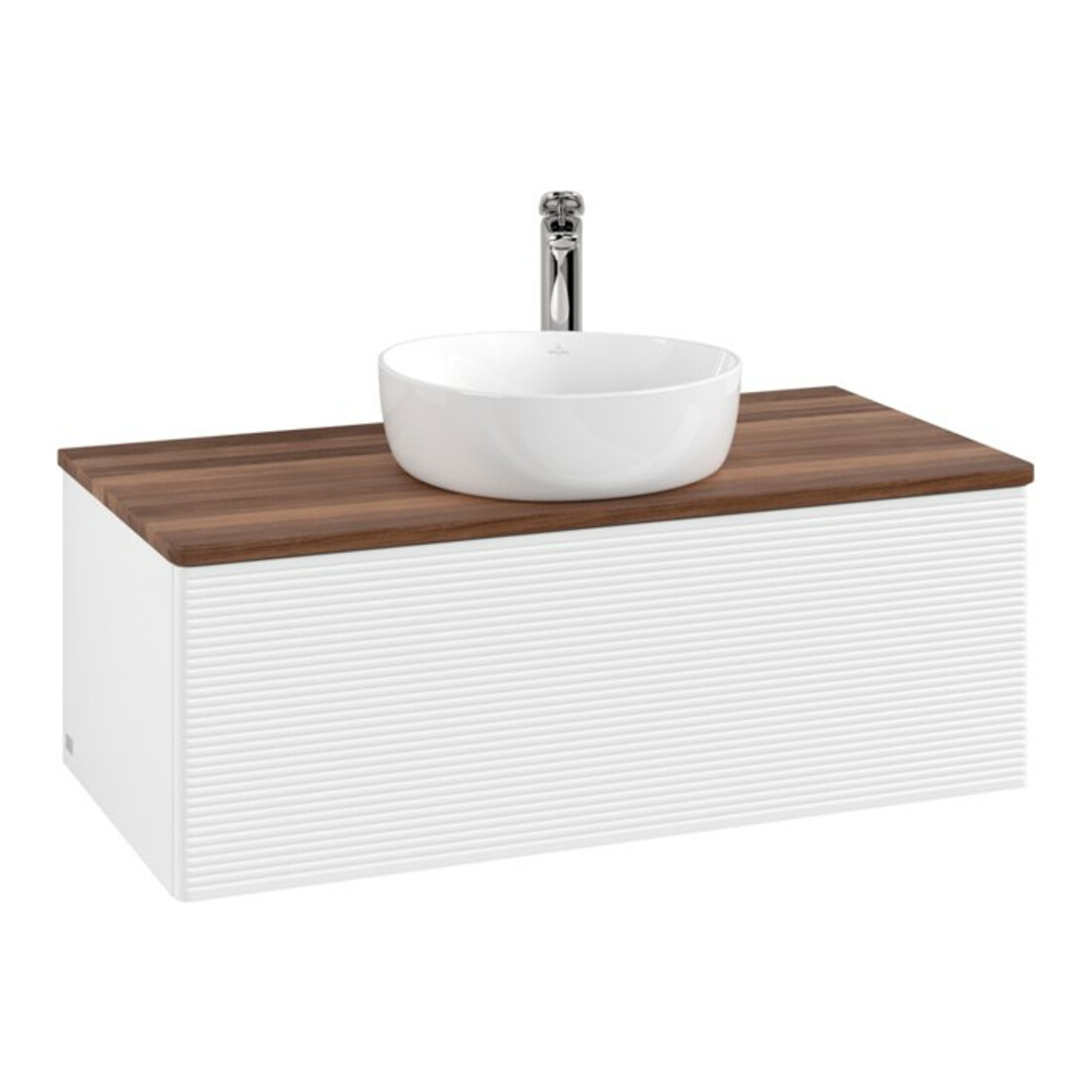 V&B Meuble sous-lavabo avec structure de façade, éclairage Antao 100x36x50cm, HL, WBP w. wal, bl. m Lac