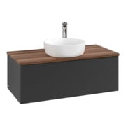 V&B Meuble sous lavabo avec structure de façade, éclairage Antao 100x36x50cm, HL, WBP w. wal, bla m Lac-3