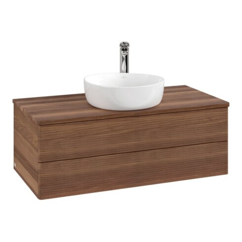 V&B Meuble sous lavabo avec structure de façade - Éclairage Antao 100x36x50cm, HL, WBP w. wal, w. wal