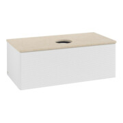 V&B Meuble sous-lavabo avec structure de façade, éclairage Antao 100x36x50cm, WBP botti., glo wh. Lac-3