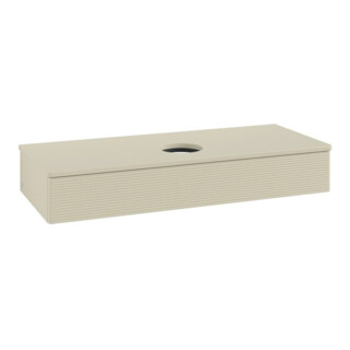 V&B Meuble sous-lavabo avec structure de façade, éclairage Antao 120x19x50cm, couleur WBP Lac, si Gr m Lac