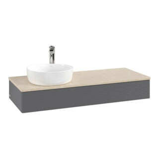 V&B Meuble sous-lavabo avec structure de façade, éclairage Antao 120x19x50cm, HL, WBP botti., A m Lac