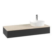 V&B Meuble sous lavabo avec structure de façade, éclairage Antao 120x19x50cm, HL, WBP botti., bleu m Lac-3
