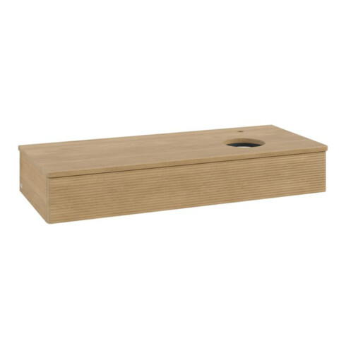 V&B Meuble sous lavabo avec structure de façade, éclairage Antao 120x19x50cm, HL, WBP hon. Oa, hon. Oa