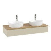 V&B Meuble sous lavabo avec structure de façade, éclairage Antao 120x19x50cm, HL, WBP hon. Oa, si G m Lac