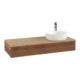 V&B Meuble sous lavabo avec structure de façade, éclairage Antao 120x19x50cm, HL, WBP hon. Oa, w. wal-3