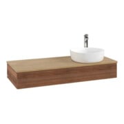 V&B Meuble sous lavabo avec structure de façade, éclairage Antao 120x19x50cm, HL, WBP hon. Oa, w. wal-3