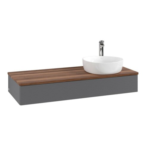 V&B Meuble sous lavabo avec structure de façade, éclairage Antao 120x19x50cm, HL, WBP w wa, A m Lac