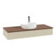 V&B Meuble sous-lavabo avec structure de façade, éclairage Antao 120x19x50cm, HL, WBP w. wal, si Gr m Lac