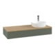 V&B Meuble sous lavabo avec structure de façade, éclairage Antao 120x19x50cm, HLP, WBP hon. Oa, le g. m La-3