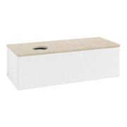 V&B Meuble sous lavabo avec structure de façade, éclairage Antao 120x36x50cm, couleur WBP botti., blanc mat-3