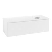 V&B Meuble sous lavabo avec structure de façade, éclairage Antao 120x36x50cm, couleur WBP Lac, blanc avec Lac