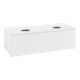 V&B Meuble sous-lavabo avec structure de façade, éclairage Antao 120x36x50cm, couleur WBP Lac, blanc avec Lac-3