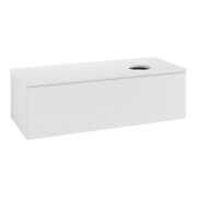 V&B Meuble sous lavabo avec structure de façade, éclairage Antao 120x36x50cm, couleur WBP Lac, blanc brillant Lac-3