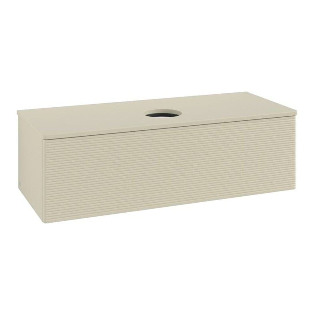 V&B Meuble sous-lavabo avec structure de façade, éclairage Antao 120x36x50cm, couleur WBP Lac, si Gr m Lac